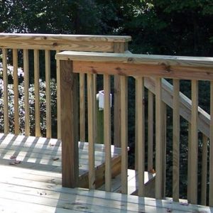 Treated railing